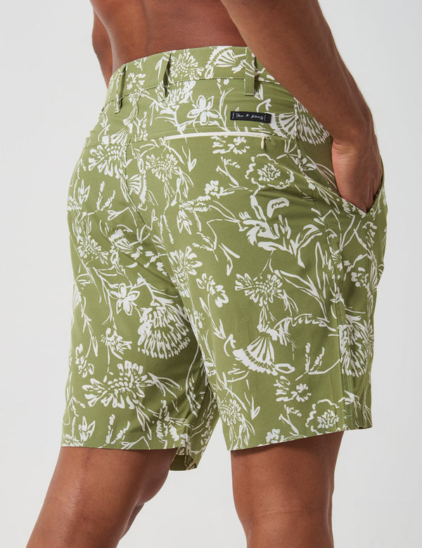 Recess Short 18" green + beige for Men