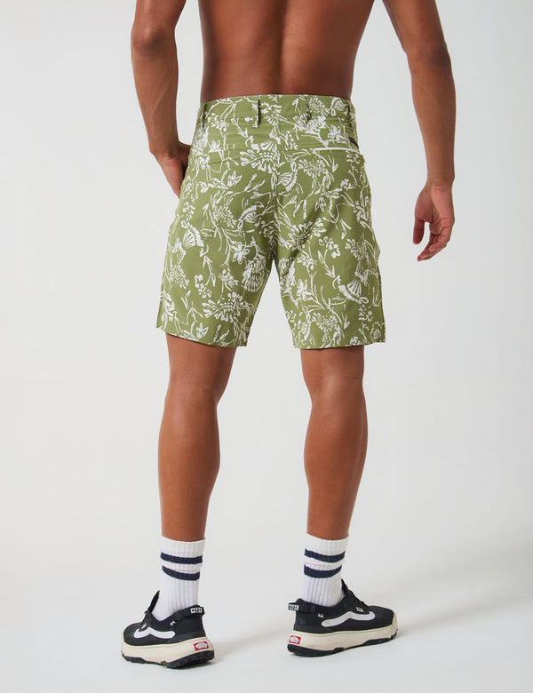 Recess Short 18" green + beige for Men