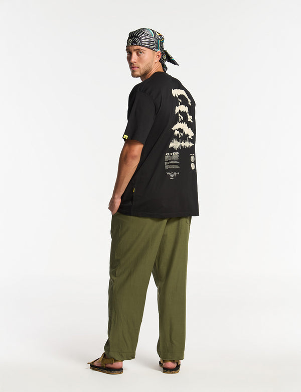 Men's Oversized Solfeggio Black T-Shirt