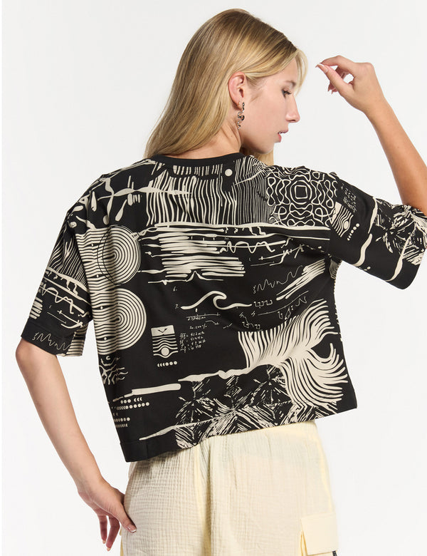 Women’s Sound Black Oversize T-Shirt