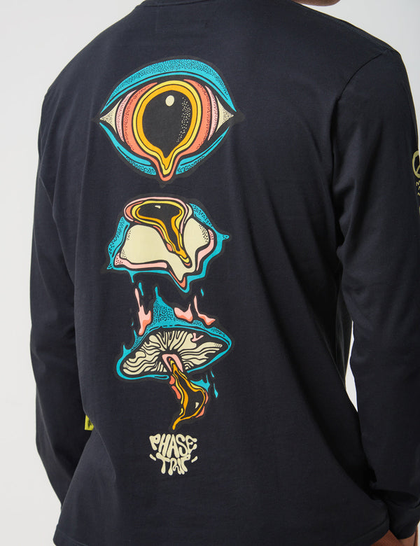 On The Trip Unisex Regular fit black Sweatshirt