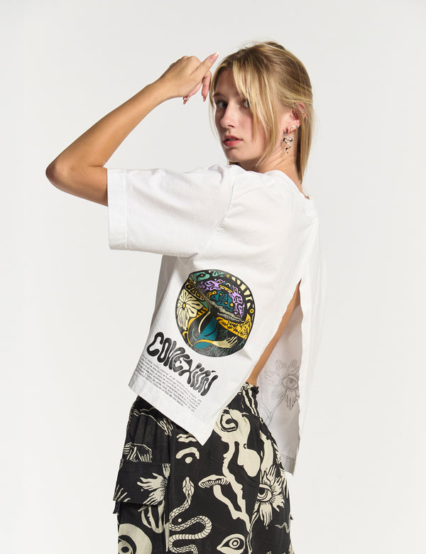 Ucayali ecru Oversize T-shirt for Women