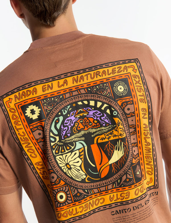 Regular fit t-shirt Origin brown