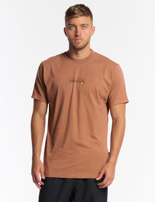 Regular fit t-shirt Origin brown