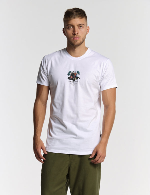 Simple life regular fit white T-shirt