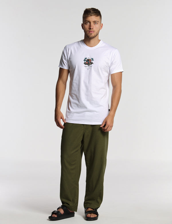 Simple life regular fit white T-shirt