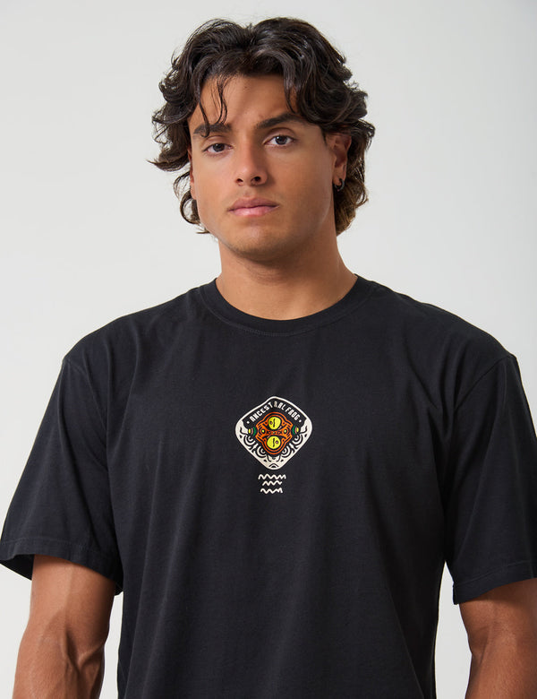 Ancestral Frog Men Oversize black T-shirt
