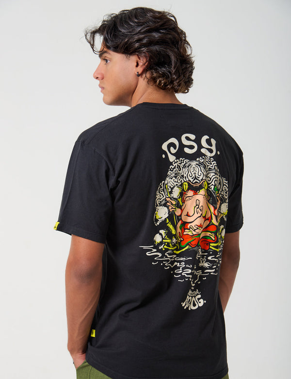 Ancestral Frog Men Oversize black T-shirt