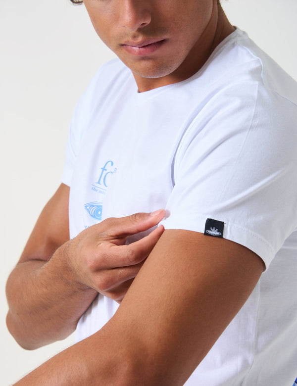 Mudra Men Regular Fit white T-shirt