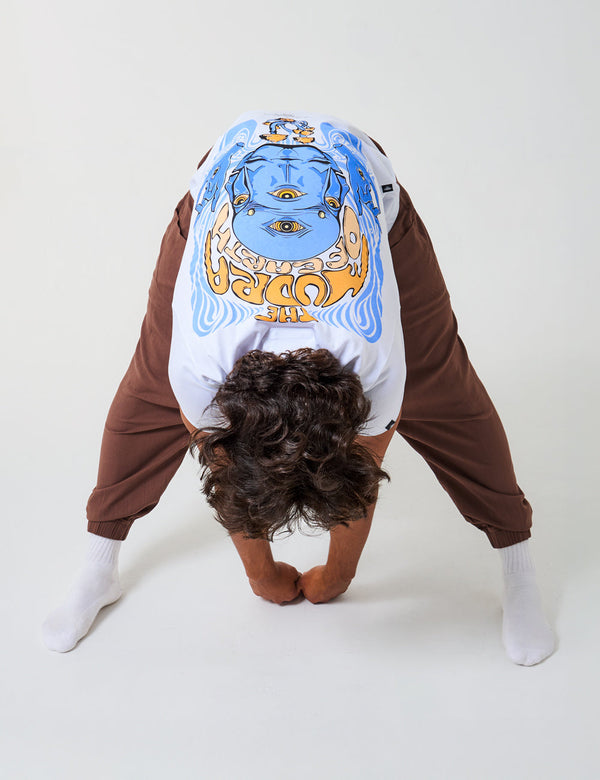 Mudra Men Regular Fit white T-shirt