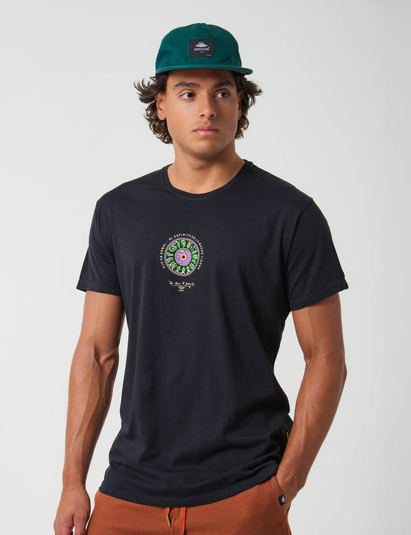 Ojo de Árbol Men Regular Fit black T-shirt