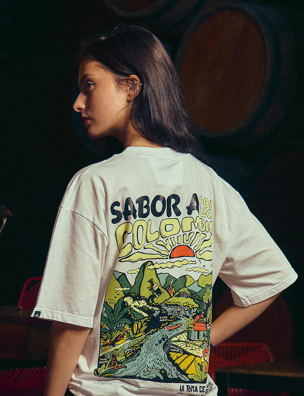 Unisex Raw Colombian Flavor Oversize T-Shirt