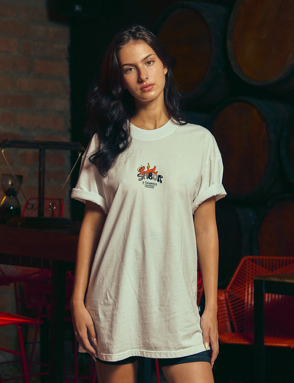 Unisex Raw Colombian Flavor Oversize T-Shirt