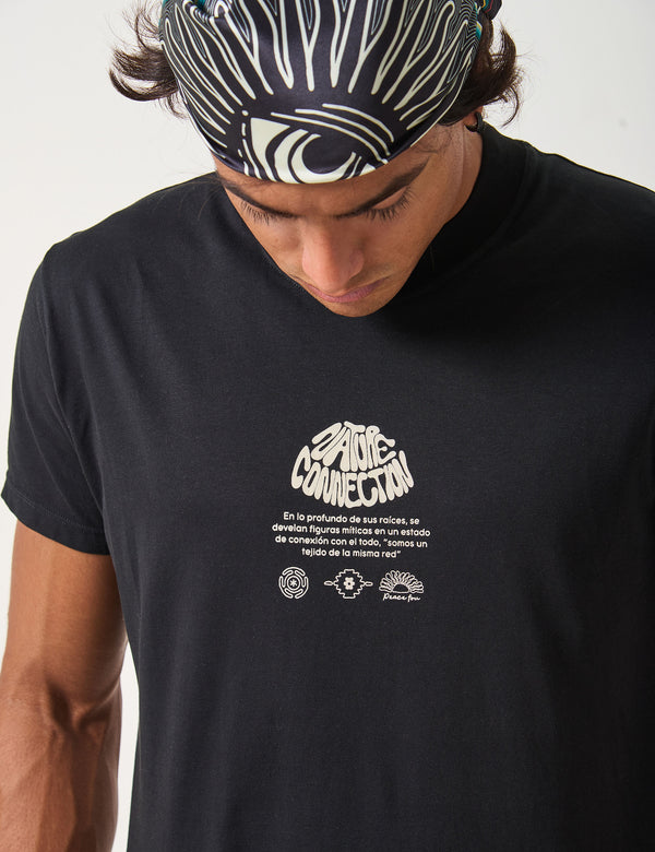 Men's Regular Fit Natural Connection T-shirt in black