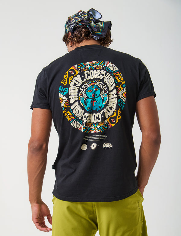 Men's Regular Fit Natural Connection T-shirt in black