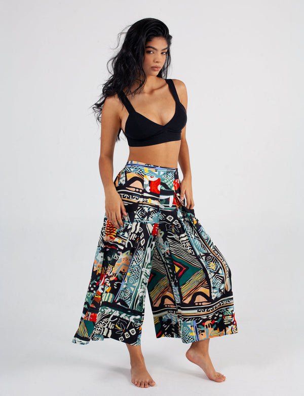 Roots Culotte Pants for Women in multicolor