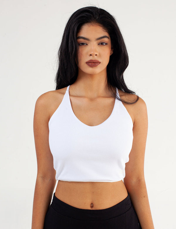 Ambrosia Women´s White Crop Top