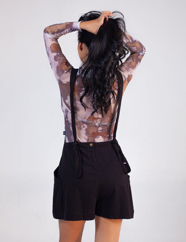 Noires Romper Straps Woman black