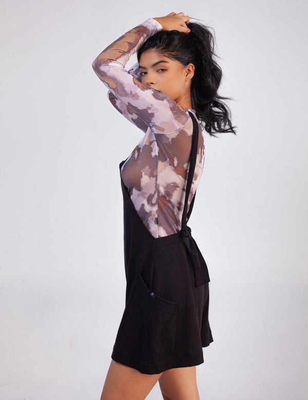 Noires Romper Straps Woman black