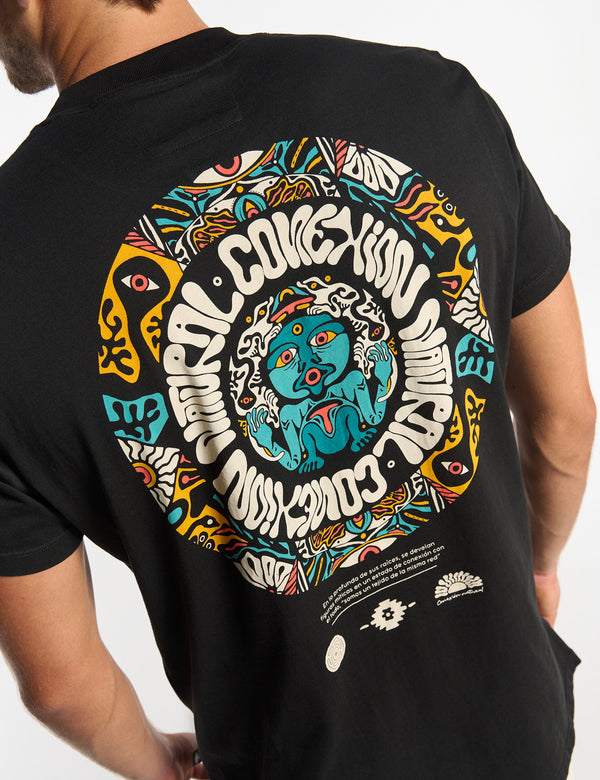 Men's Regular Fit Natural Connection T-shirt in black
