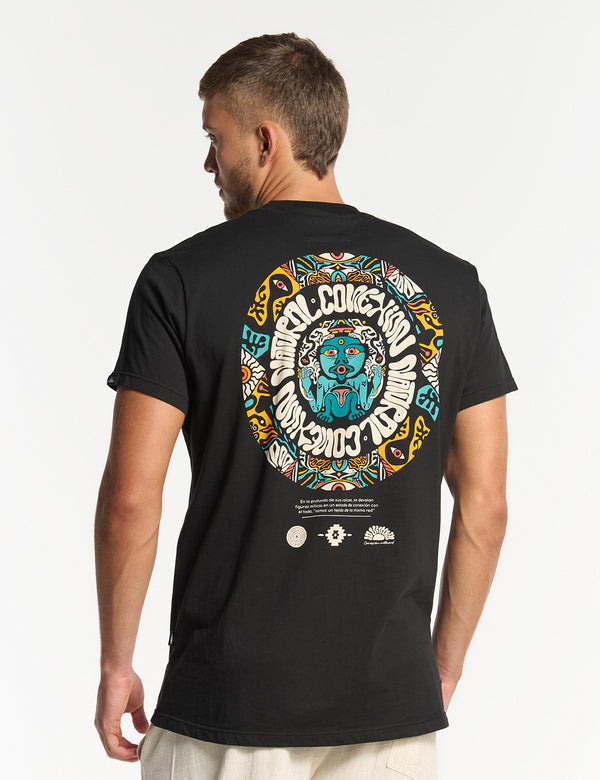 Men's Regular Fit Natural Connection T-shirt in black