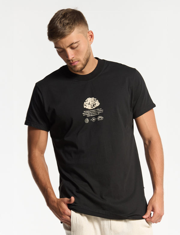 Men's Regular Fit Natural Connection T-shirt in black