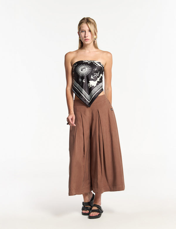 Women's evening scarf top