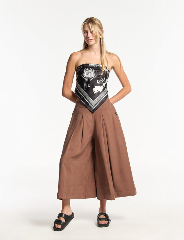 Women's evening scarf top