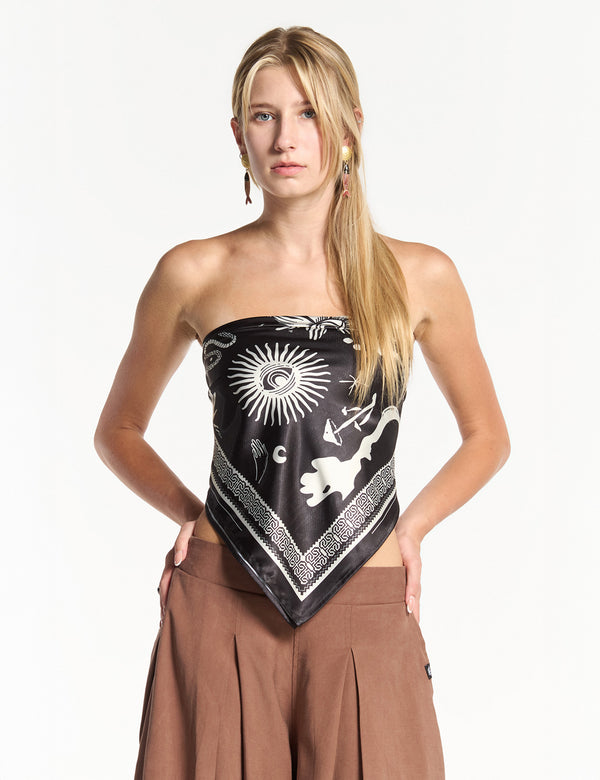 Unisex Black Night Scarf