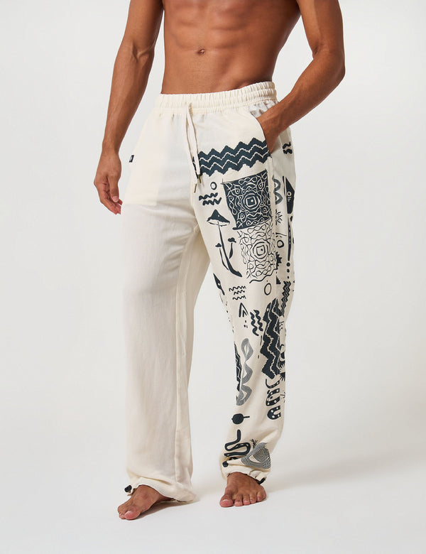 Kambo Off-white Unisex baggy pants