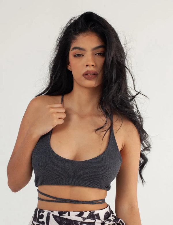 Alma Dark Gray Women Strapless Bra