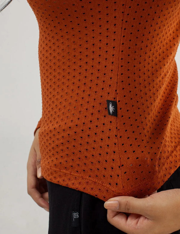 Hole terracotta Long Sleeve Women´s Sweatshirt