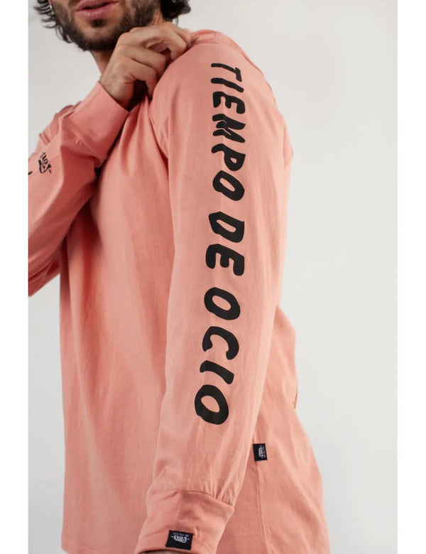 Tiempo de Ocio Men's Regular Fit Salmon Sweatshirt