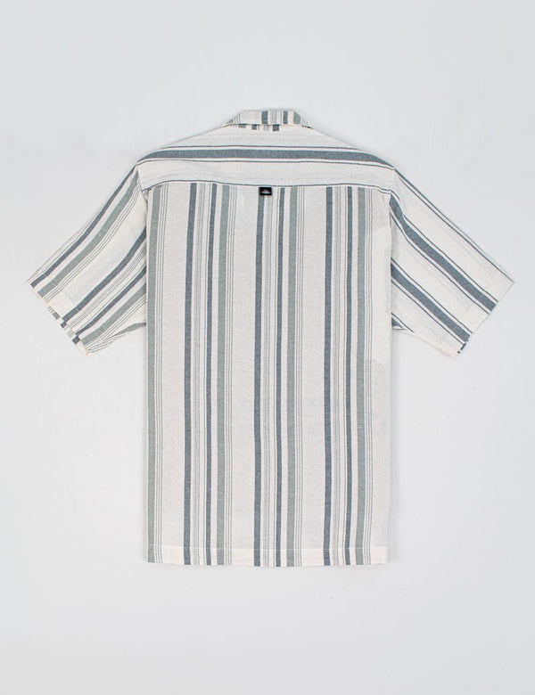 Men’s Surf Line Raw + Green Short-Sleeve Sport Collar Shirt