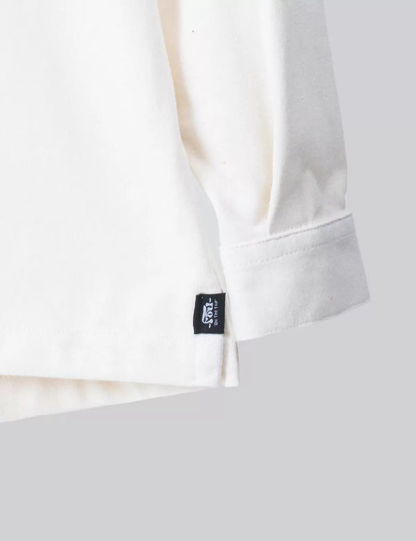 Sage Men's  Ecru Long Sleeve Sport Collar Shirt