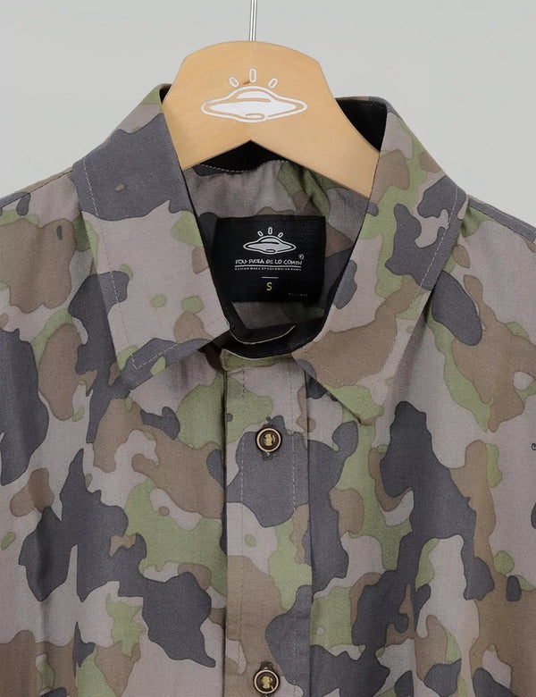 Yowie Men Oversize Military Green Shirt