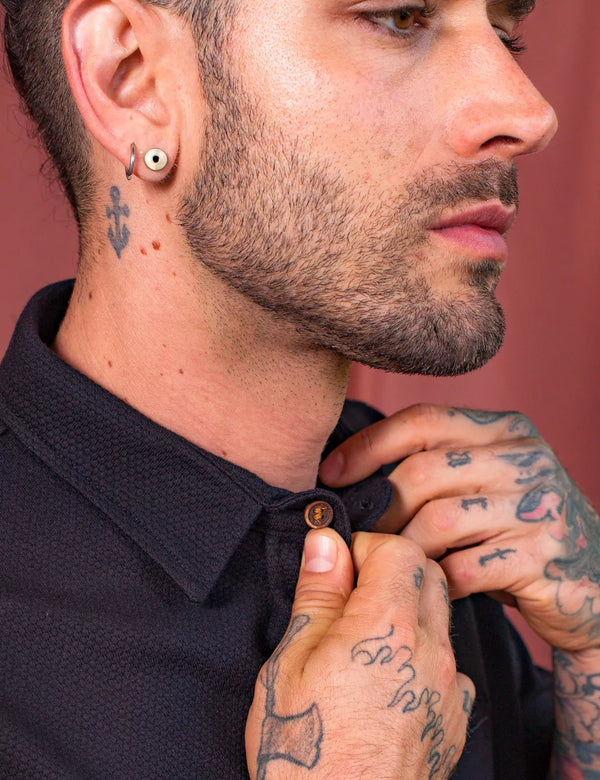 Azabache Men Regular Fit black Shirt