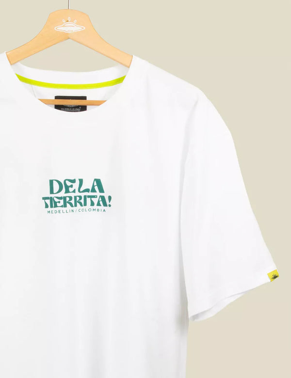 De La Tierrita Men´s Oversize white T-shirt