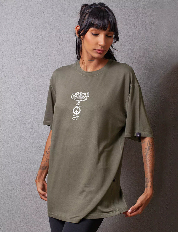 Growth Military green Oversize Unisex T-shirt