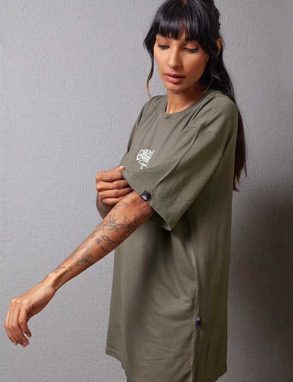 Growth Military green Oversize Unisex T-shirt