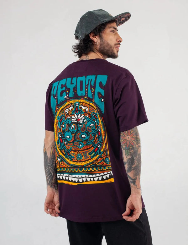 Peyote Men's Regular Fit Purple T-Shirt