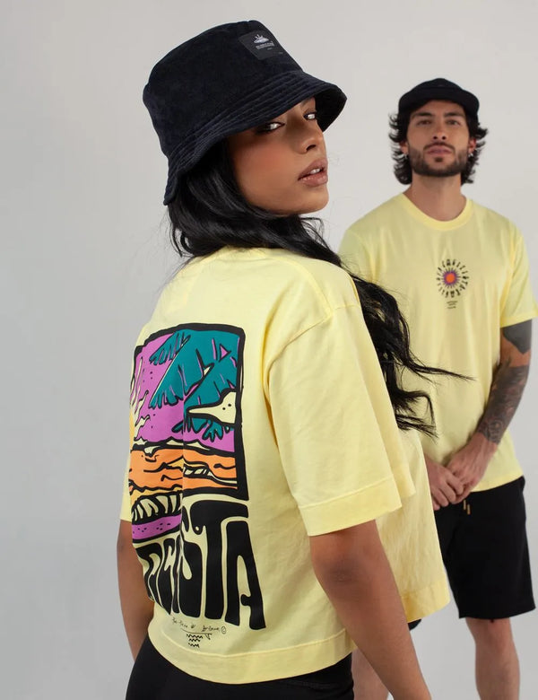 Pacifista Yellow Oversize T-Shirt for Women