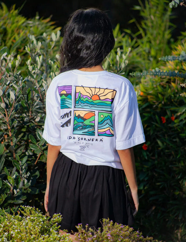 Live Cool Oversize white T-shirt Women