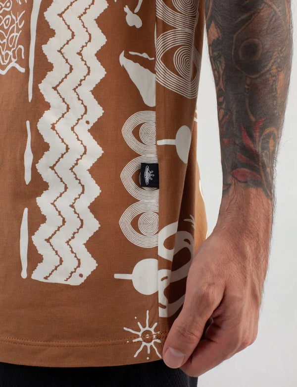 Vurú Tobacco Oversize T-shirt Men