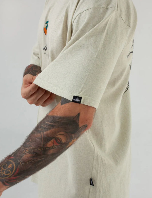 Wave Happy Oversize Green Unisex Shirt