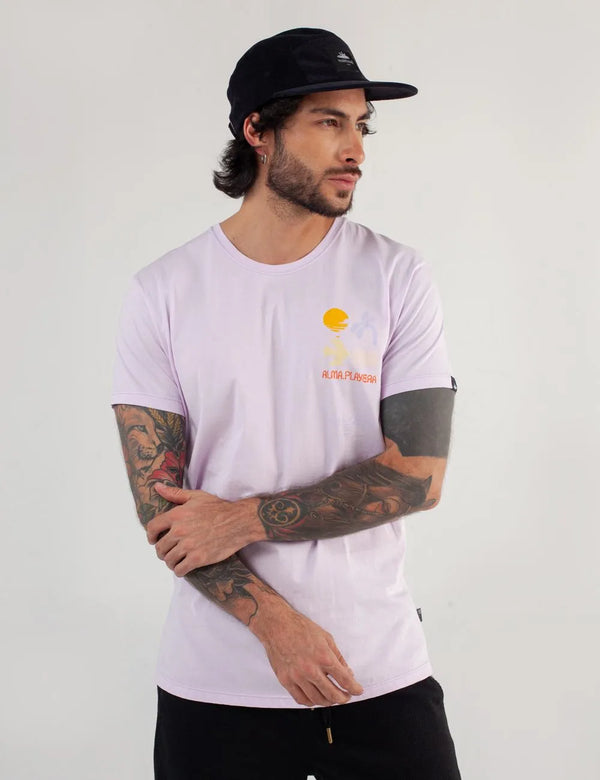 Alma Playera Men Regular fit Lilac T-shirt