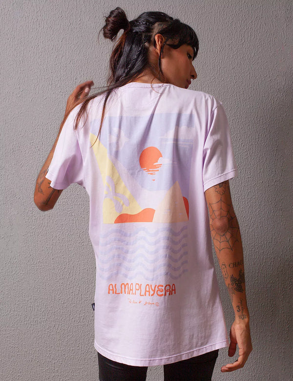 Alma Playera lilac Regular fit Unisex t-shirt