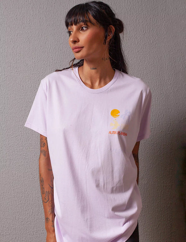 Alma Playera lilac Regular fit Unisex t-shirt