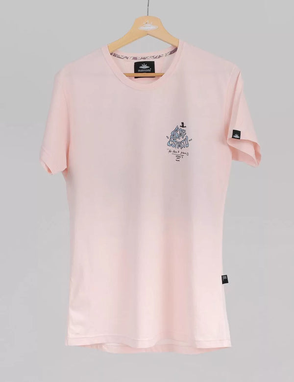 Freedom Men Regular Fit Pink T-Shirt
