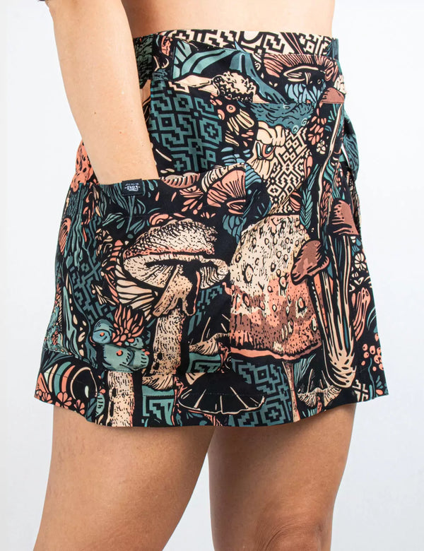 Jardin de los dioses Multicolor Women Short Skirt